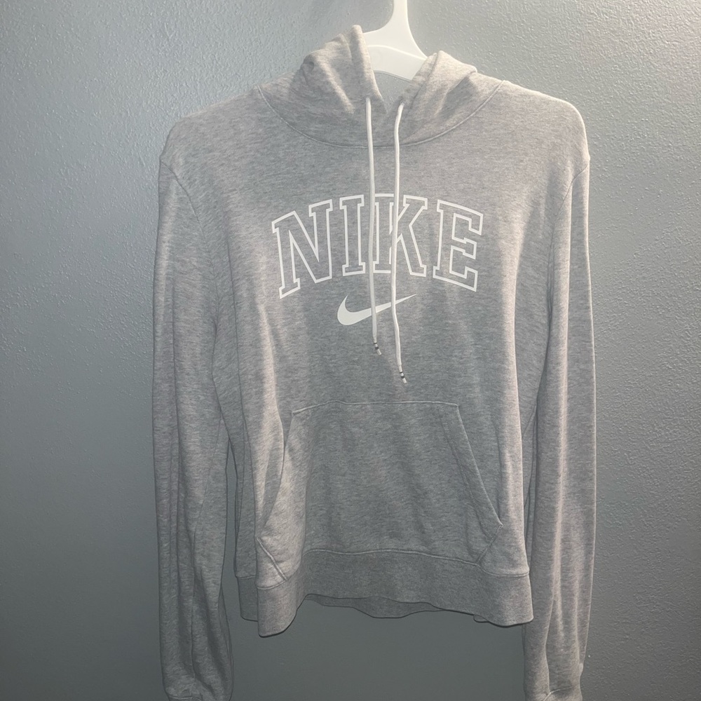 Women’s grey Nike hoodie